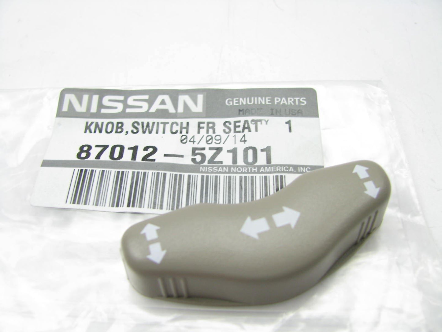 NEW GENUINE FRONT LEFT Power Seat Slide Switch Knob OEM For Nissan 870125Z101