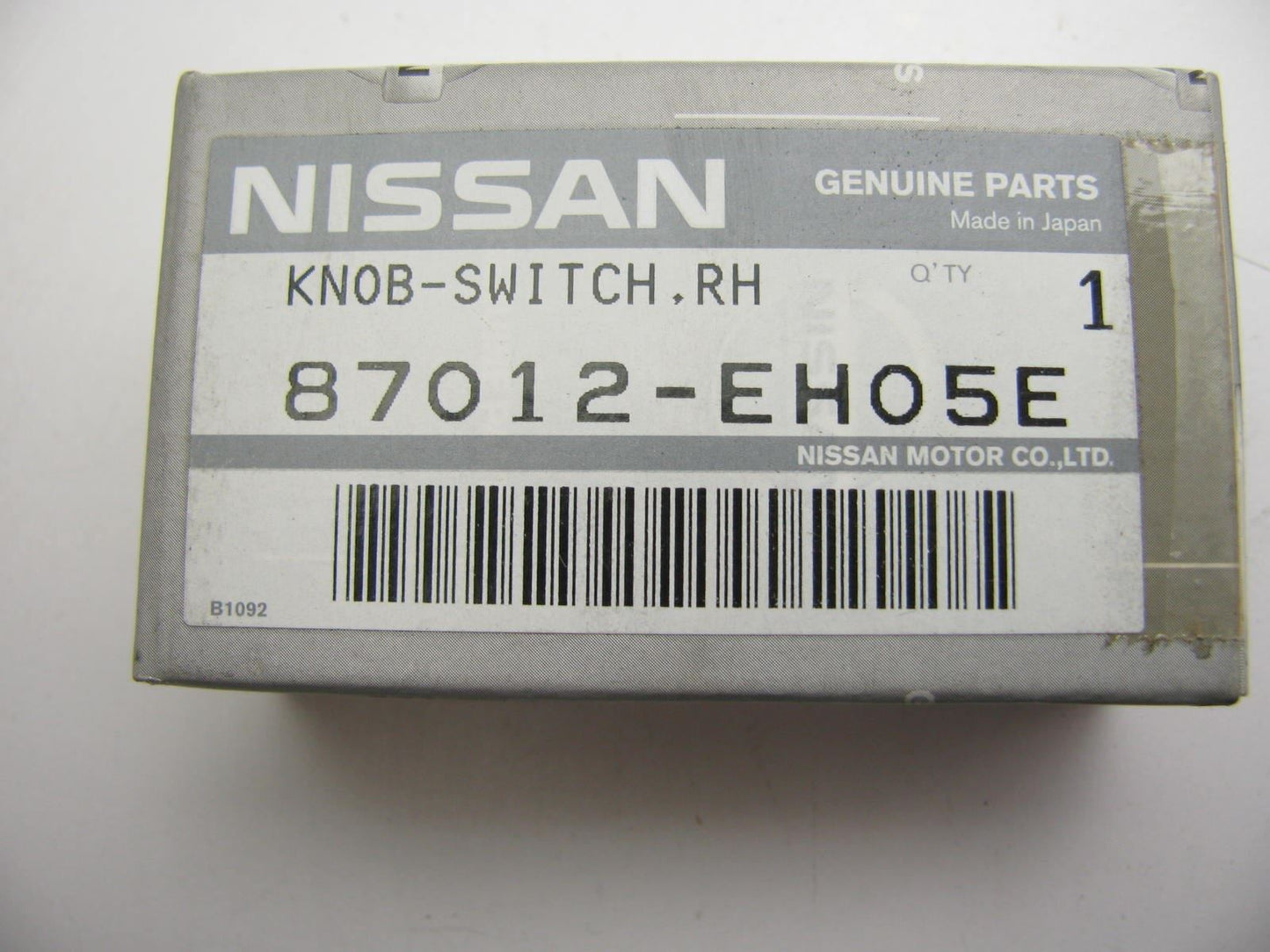 NEW GENUINE FRONT LEFT Power Seat Slide Button Knob Gray OEM For 2007-10 M35 M45