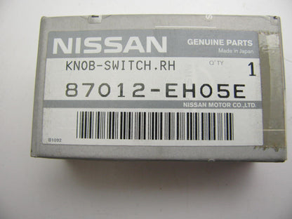 NEW GENUINE FRONT LEFT Power Seat Slide Button Knob Gray OEM For 2007-10 M35 M45