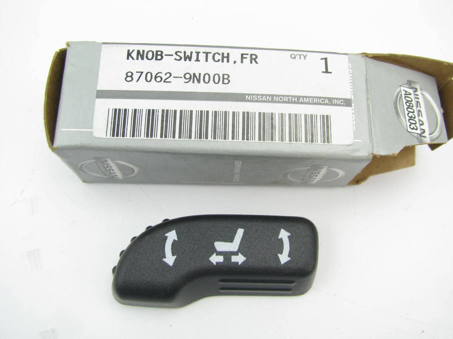NEW - OEM Front Left Power Seat Adjust Slide Knob Black For 09-10 Nissan Maxima