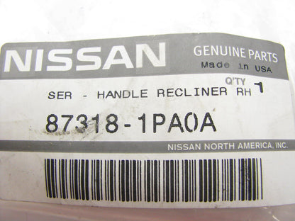 NEW FRONT RIGHT Seat Back Recliner Adjust Handle Knob OEM For Nissan 873181PA0A