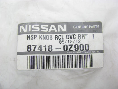 New Genuine OEM FRONT RIGHT SIDE Seat Recline Knob For 00-01 Altima 874180Z900