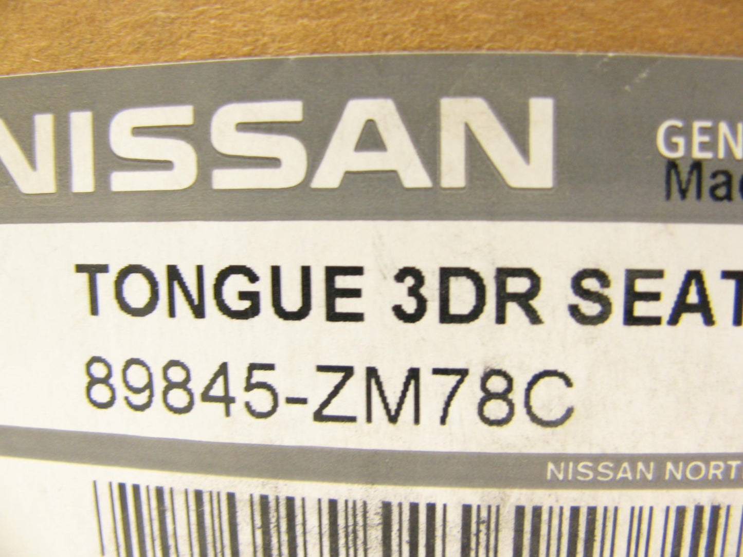 NEW OEM 3rd Row LEFT DRIVERS Side Charcoal Seat Belt For 07-09 Quest 89845ZM78C