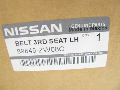 NEW 3rd Row Seat, Left Drivers Side Seat Belt OEM For 2009-2010 Infiniti QX56