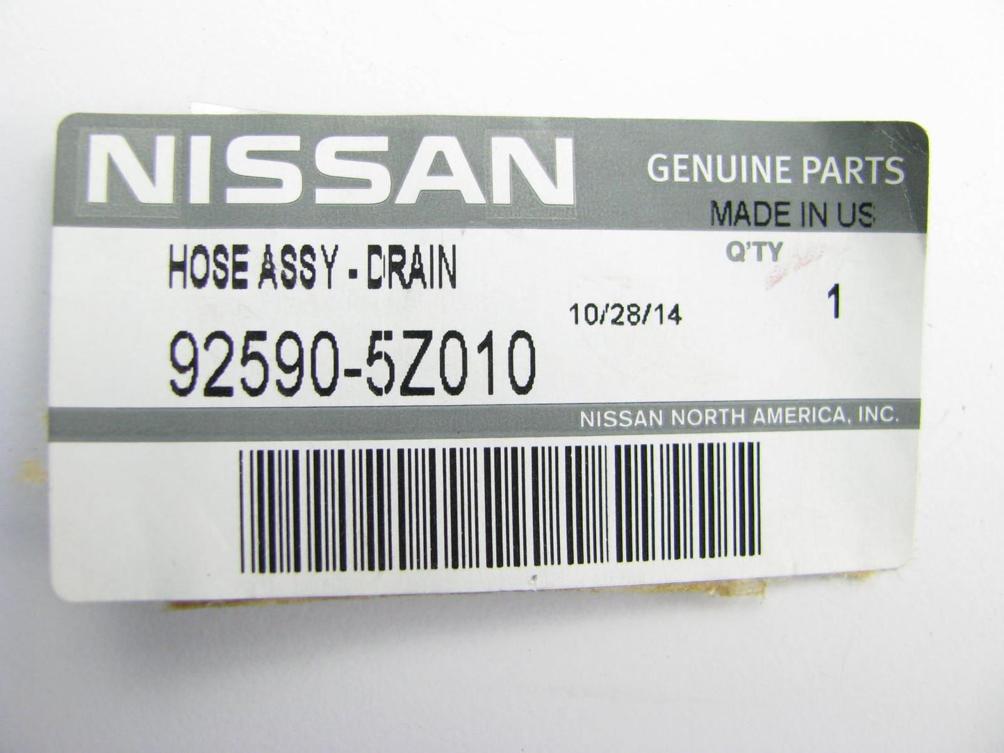 New Genuine REAR A/C Evaporator Drain Hose OEM For 2004-2010 Quest 925905Z010