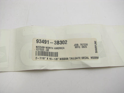 NEW GENUINE Rear Back Glass Window Label OEM For 1995-1996 Nissan Pickup D21
