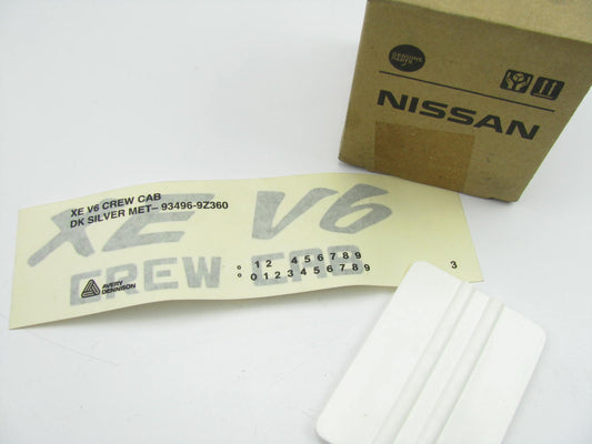 Dark Silver Met. Tail Gate Emblem For 2000 NISSAN FRONTIER (XE V6 Crew Cab)