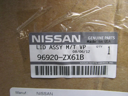 NEW - OEM 96920-ZX61B Console Lid Cover For 2010-2013 Nissan Altima