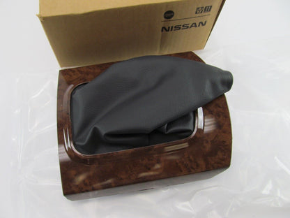 New OEM Manual Transmission Shift Boot Bezel Trim WOOD GRAIN For 02-04 Altima