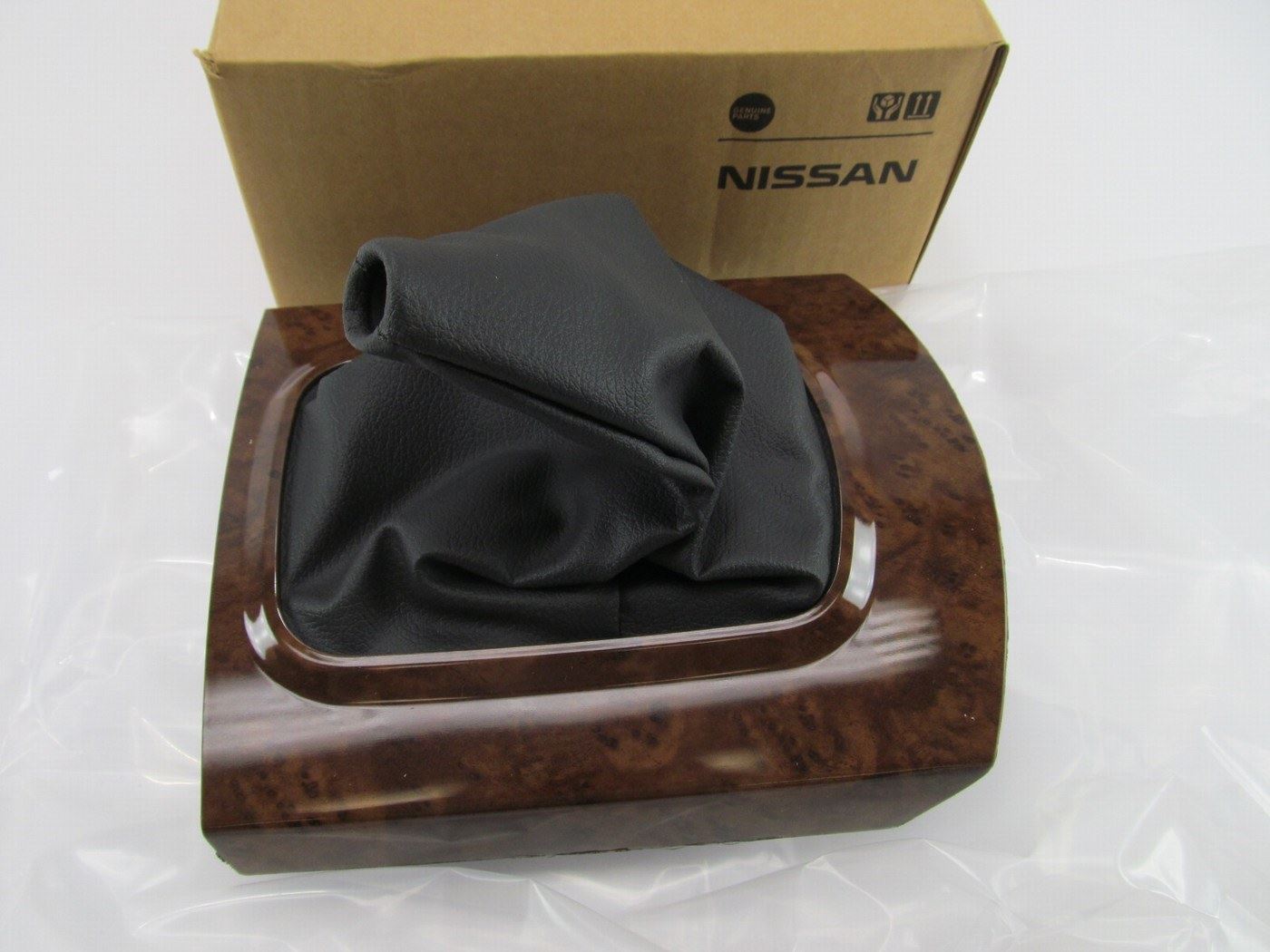 New OEM Manual Transmission Shift Boot Bezel Trim WOOD GRAIN For 02-04 Altima
