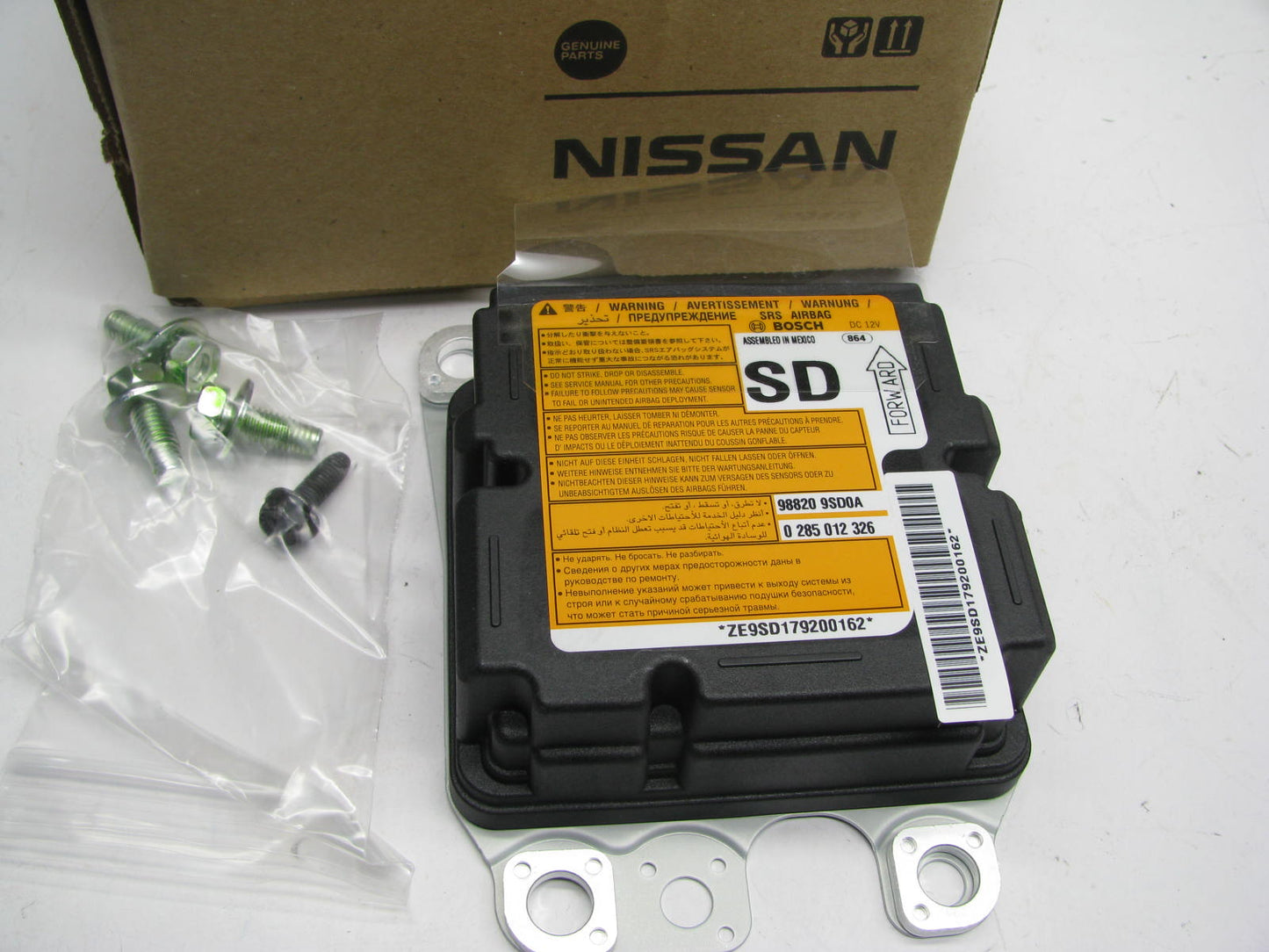 NEW - OEM 98820-9SD0A SRS Control Diagnostic Module For 2017-19 Nissan NV200 Van