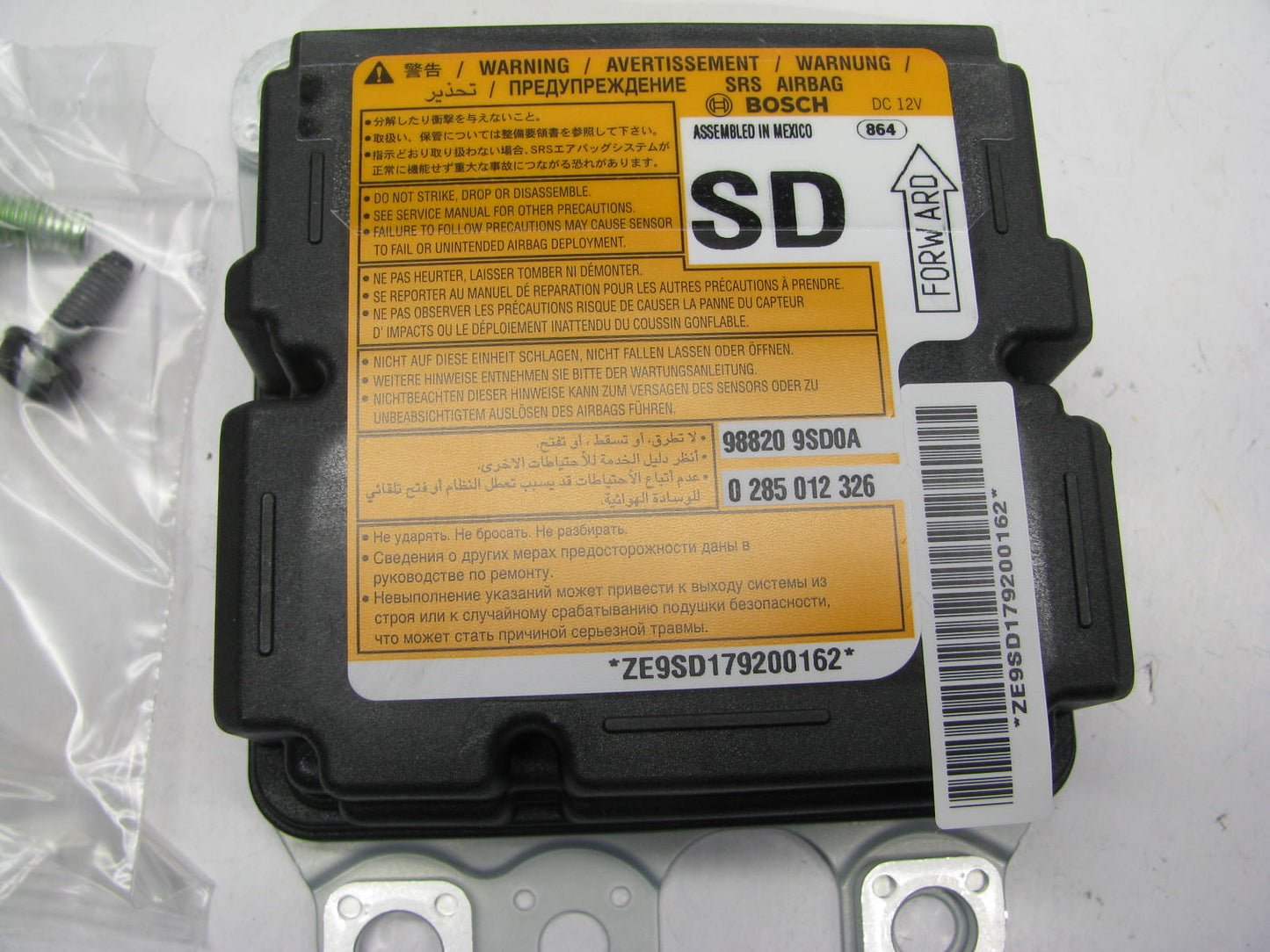 NEW - OEM 98820-9SD0A SRS Control Diagnostic Module For 2017-19 Nissan NV200 Van