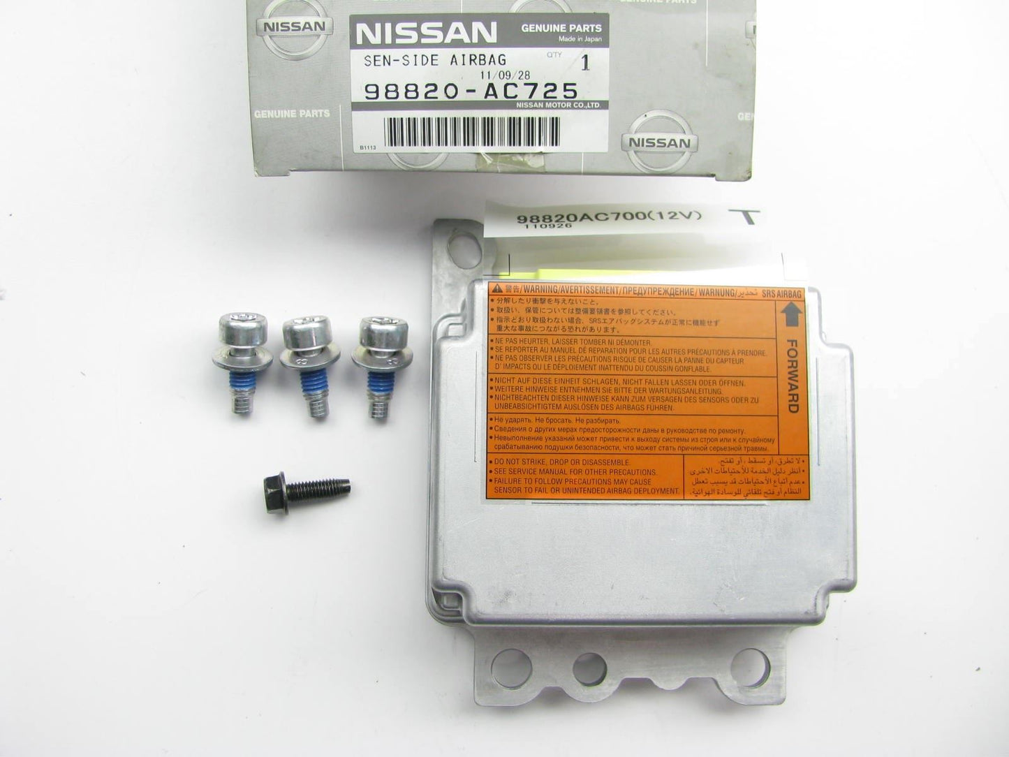 NEW GENUINE SRS System Control Module OEM For Nissan 98820AC725