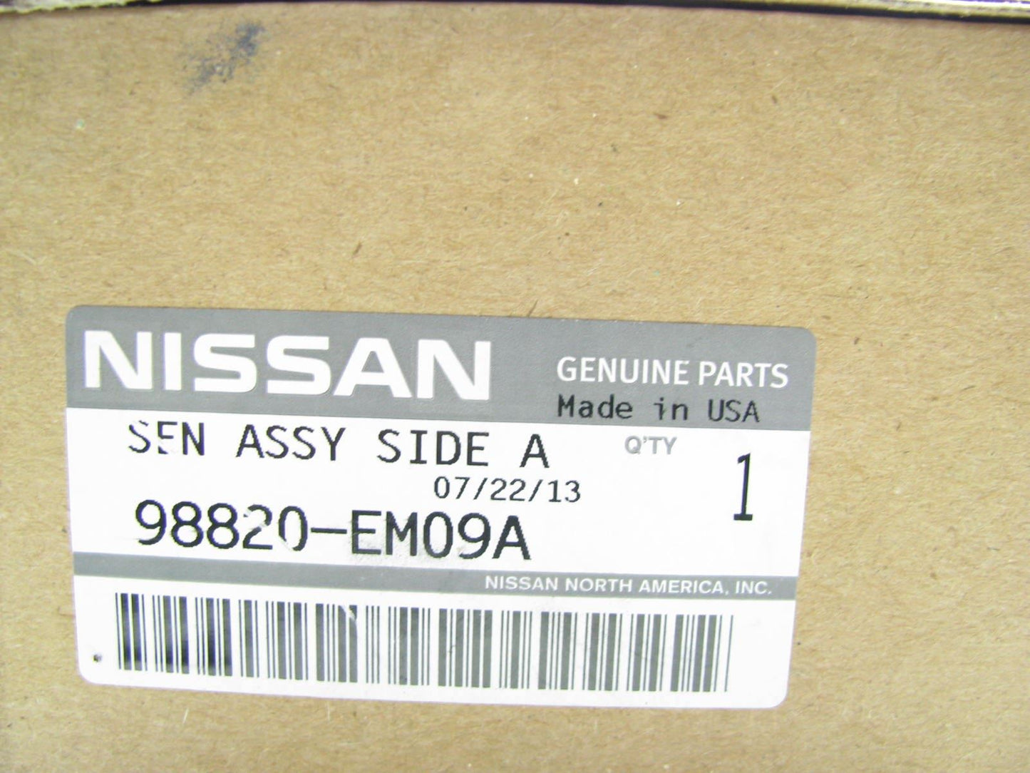 NEW - OEM Side Impact SRS Sensor Module For 2007-12 Nissan Versa 98820EM09A