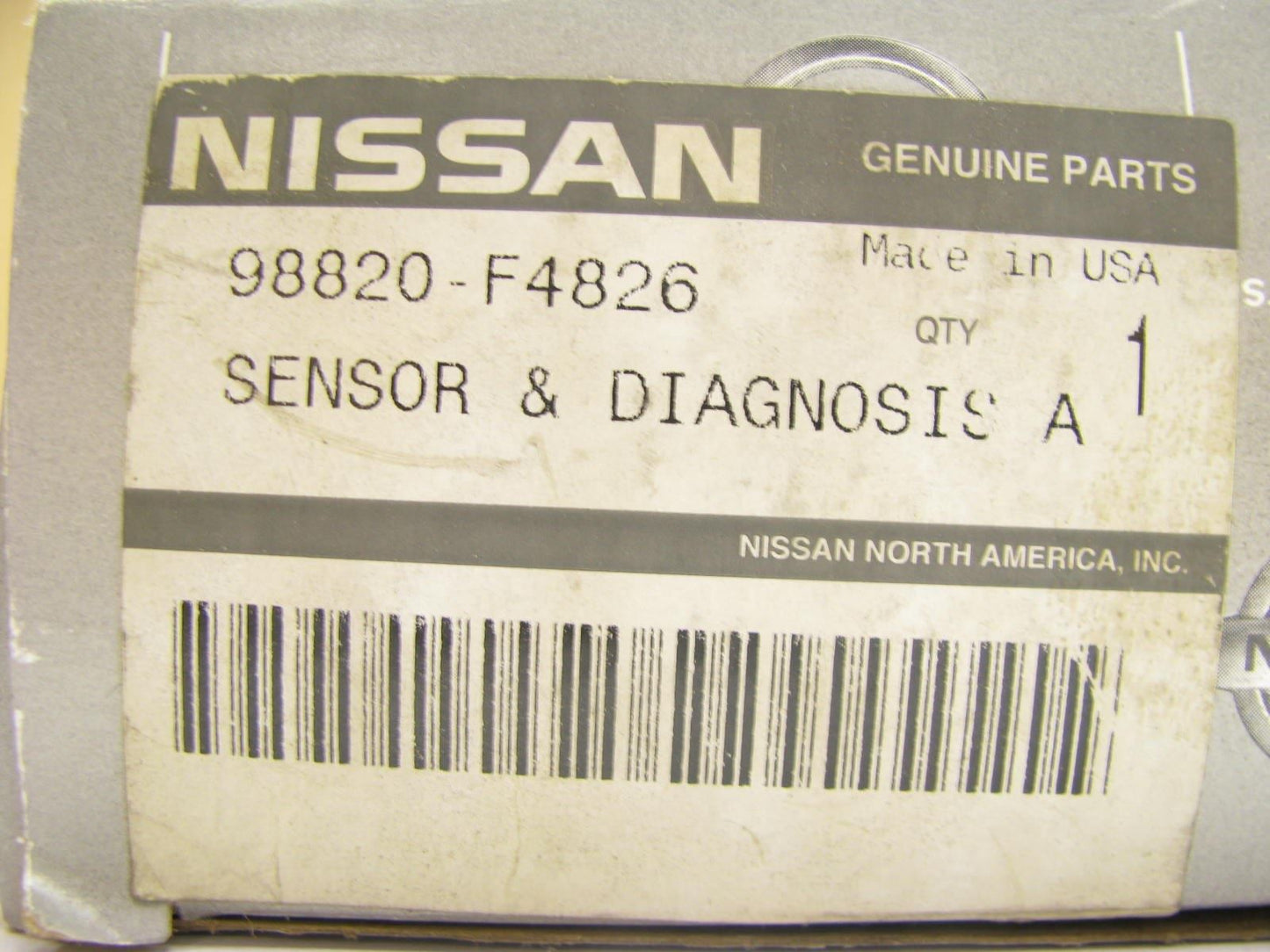 NEW - OEM UNKNOWN FITMENT SRS Control Module For Nissan 98820F4826