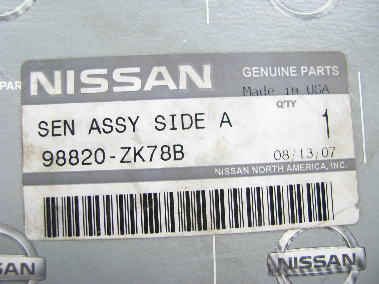 NEW - OEM GENUINE SRS Control Module For 05-12 Nissan Pathfinder 98820-ZK78B