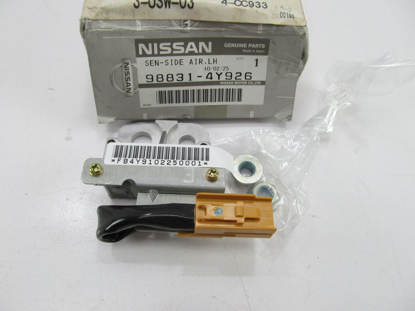 NEW - OEM 988314Y926 Left Side Impact Crash Sensor For 2000-2002 Nissan Maxima