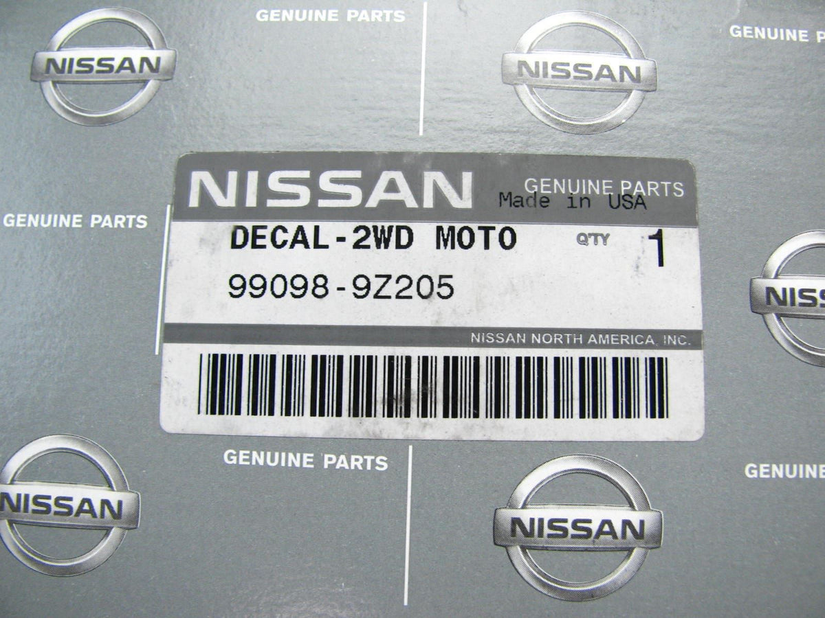 OEM For 1999-2001 Nissan Frontier DESERT RUNNER 2-Wheel Drive Sticker Decal 2WD