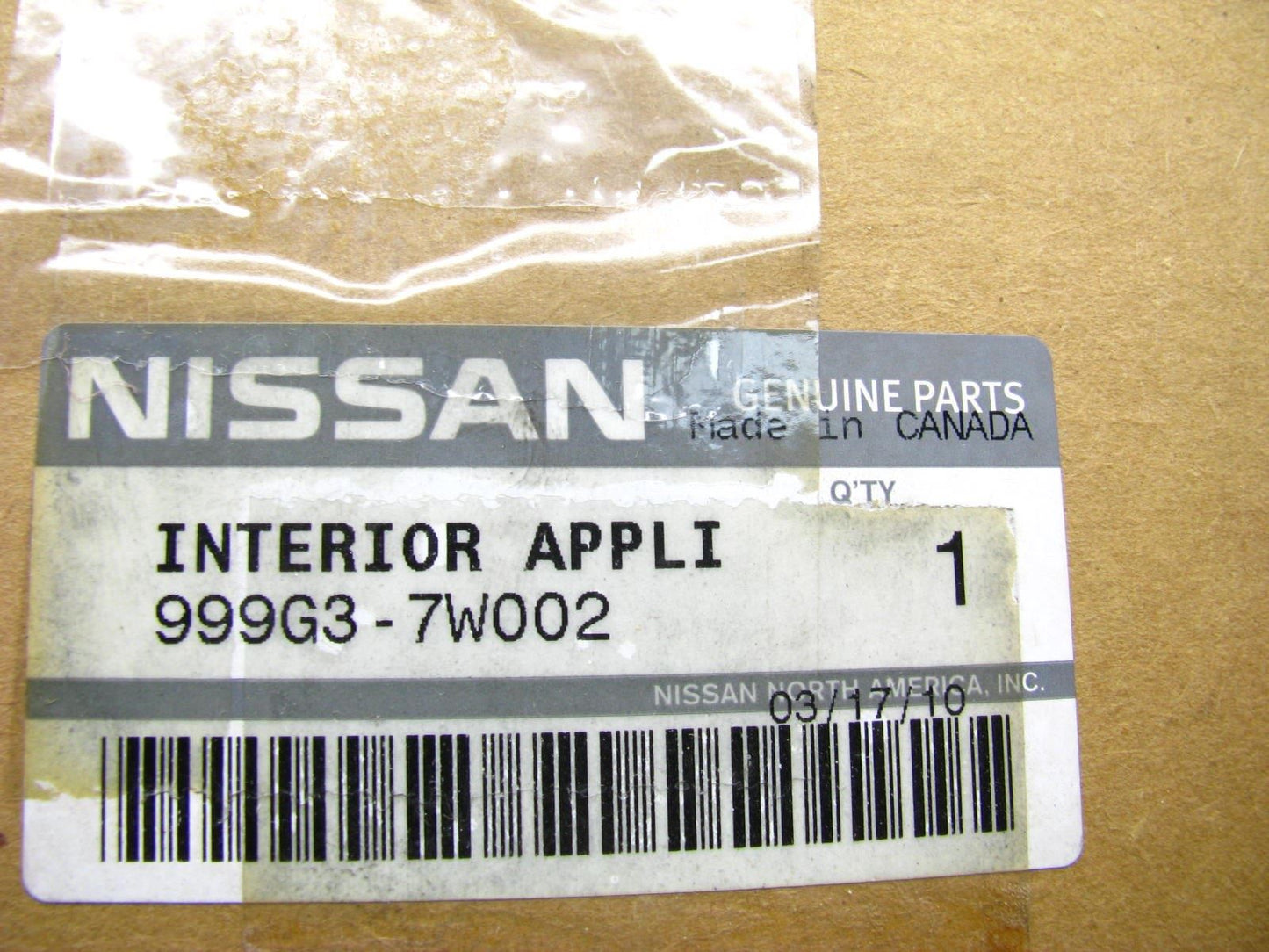 NEW - OEM Interior Door Pull Handle Trim SET For 2010-13 Nissan Cube 999G3-7W002