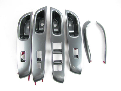 Silver Carbon Fiber Interior Trim Bezel Set OEM For 2012-2014 Nissan Versa SEDAN