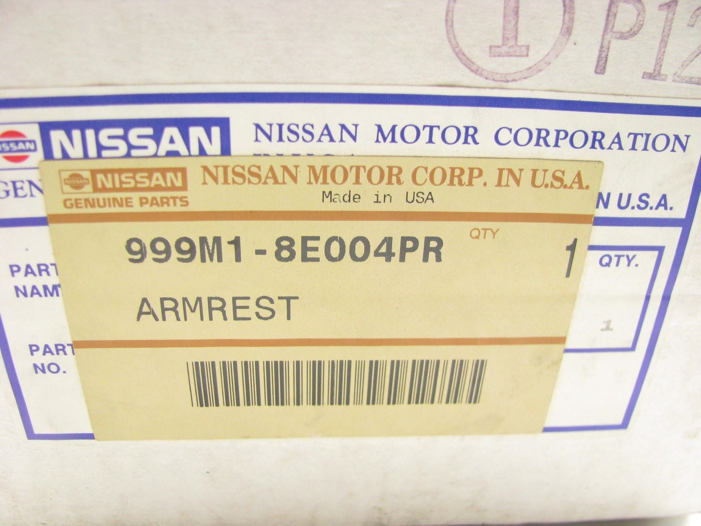 GRAY OEM Center Console Armrest Lid Cover ONLY For 1993-1997 Nissan Altima