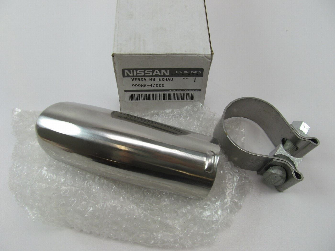 Stainless Steel Chrome Exhaust Tip OEM For 2013-2015 Nissan Versa 999M6-4Z000