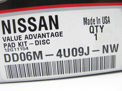 NEW OEM Value Advantage REAR Brake Pads For 02-06 Nissan Sentra, 00-03 Maxima