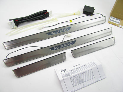 NEW OEM Genuine Illuminated Kick Plates Set For 2010-14 Nissan Murano G69501AA00