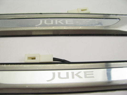 NEW OEM STAINLESS  ILLUMINATED KICK PLATES G6950-1KM0C For 2012-2016 NISSAN JUKE