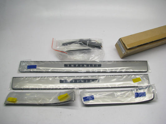 NEW - OEM G69501UR0A Stainless Steel Illuminated Kick Plates For 2014-2015 QX50