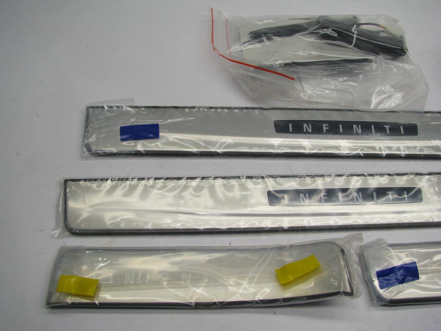 NEW - OEM G69501UR0A Stainless Steel Illuminated Kick Plates For 2014-2015 QX50