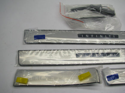 NEW - OEM G69501UR0A Stainless Steel Illuminated Kick Plates For 2014-2015 QX50