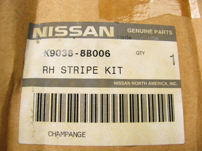 Right Passengers Side CHAMPAGNE Stripe Kit For 1996-1997 Nissan D21 4X4 EXTRACAB