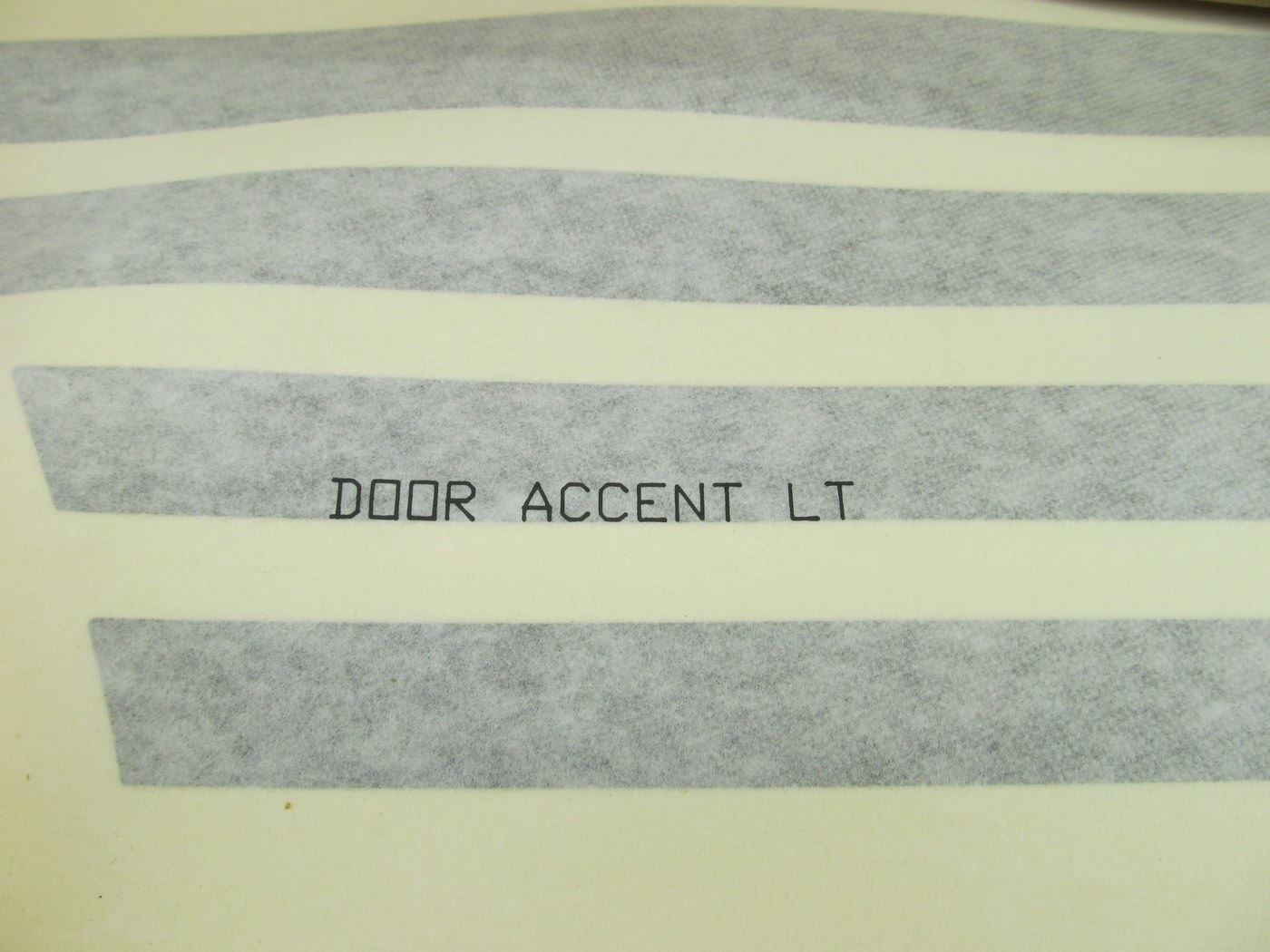 Left Drivers Stripe Kit OEM For 1992-1997 Nissan D21 SE V6 Pickup Reg. Cab
