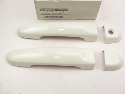 NEW - OEM KE6051K051WH FRONT Exterior Door Handle Covers RH LH 16-18 Versa Note