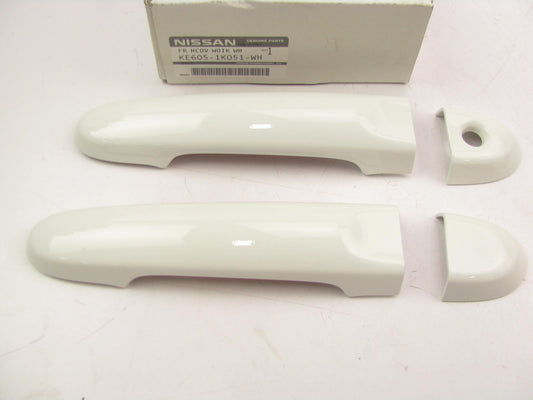 NEW - OEM KE6051K051WH FRONT Exterior Door Handle Covers RH LH 16-18 Versa Note