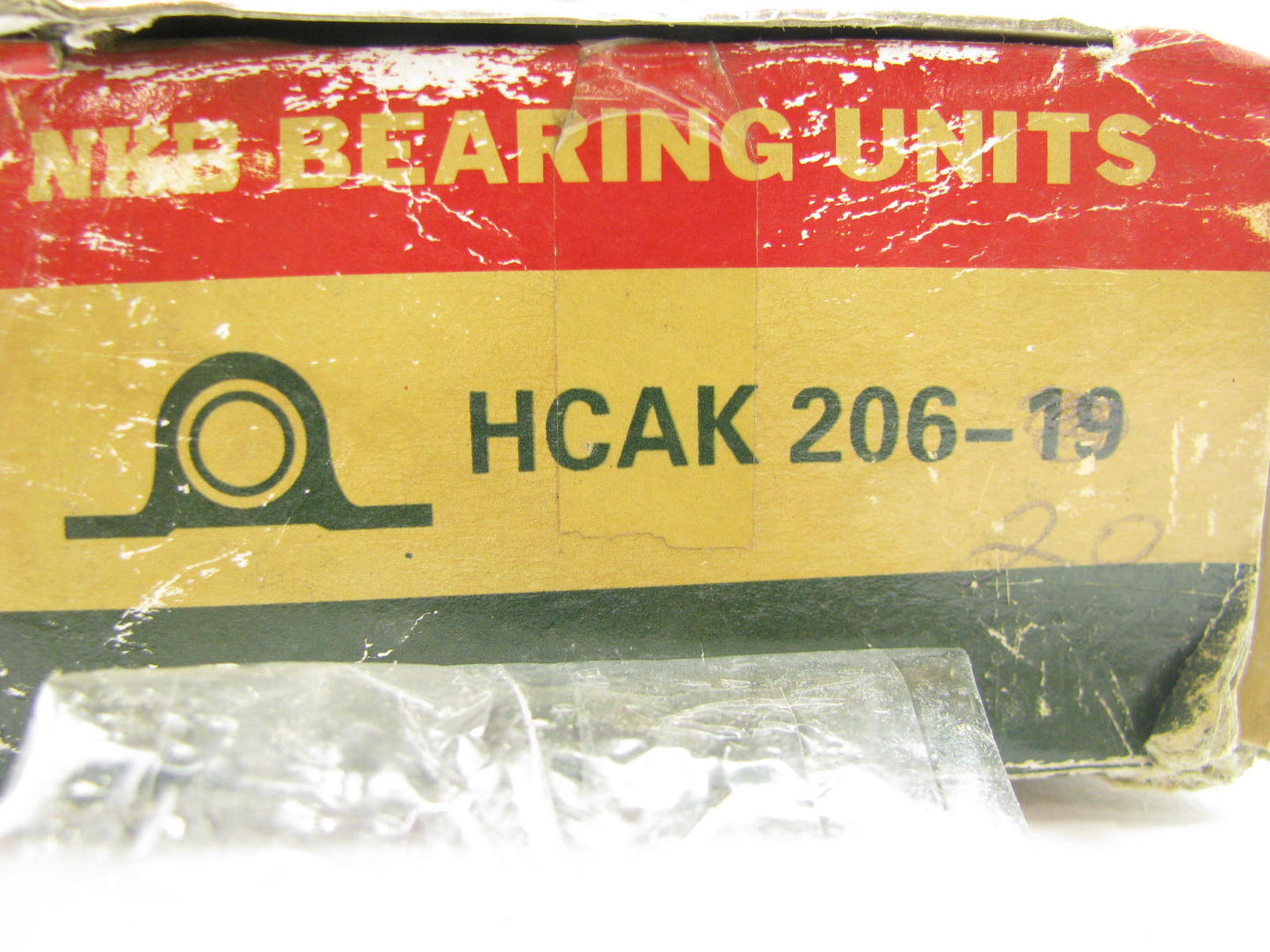 NKB HCAK206-19 Pillow Block Bearing - 1-3/16'' Bearing 2 Bolt 4.763'' Hole To Hole