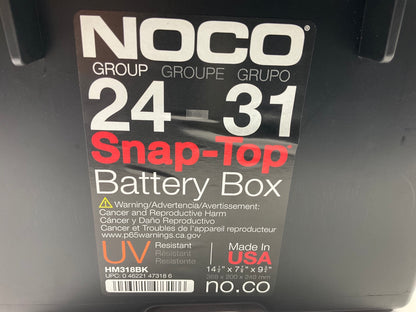 NOCO HM318BK Battery Group 24-31 Snap-Top Battery Box