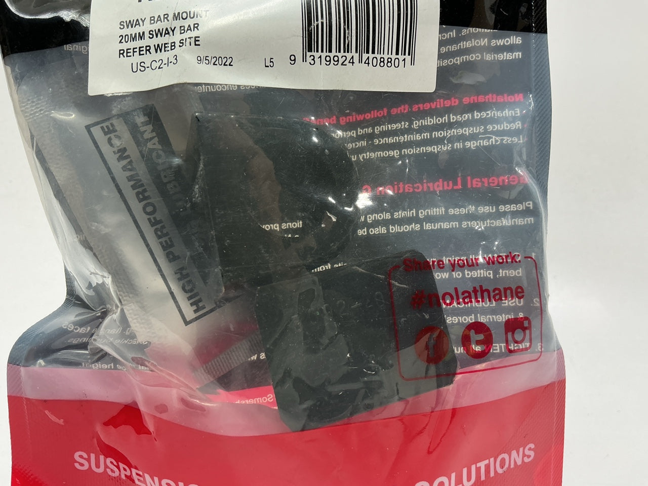 Nolathane REV012.0002 Rear To Frame Suspension Stabilizer Sway Bar Bushings