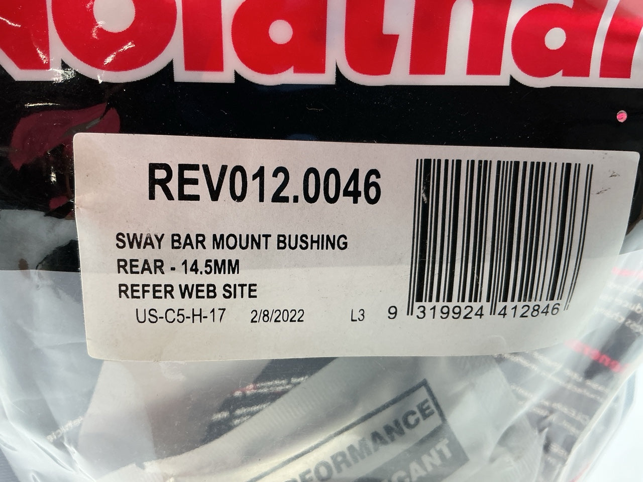 Nolathane REV012.0046 Rear Sway Bar Bushings 14.5mm