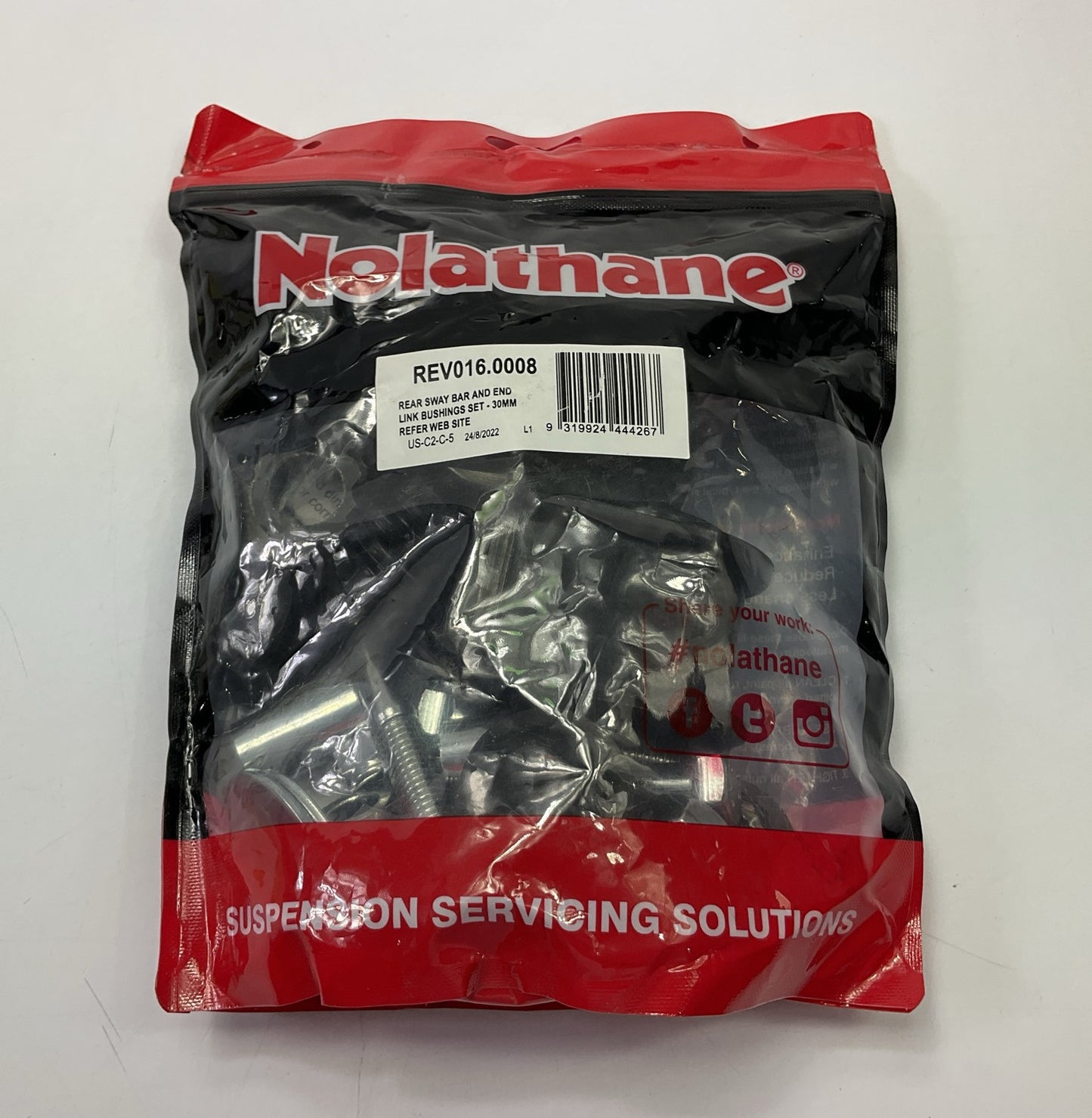 Nolathane REV016.0008 Rear Stabilizer Sway Bar Bushing Kit 99-04 F-250 4WD 30mm