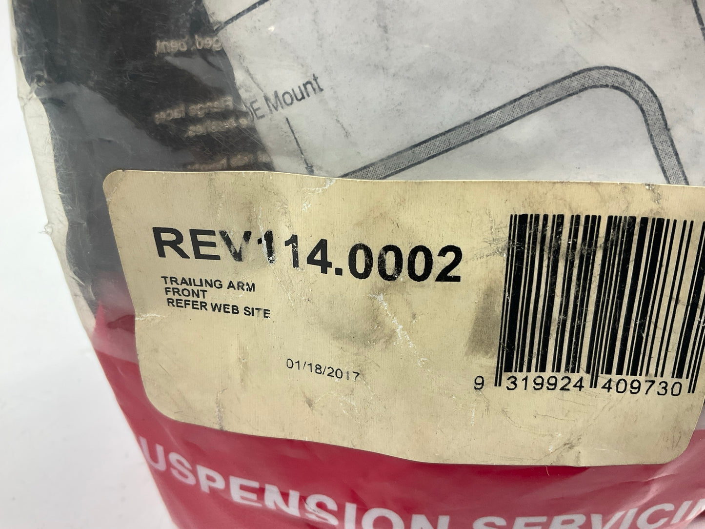 Nolathane REV114.0002 Rear Forward Suspension Trailing Arm Bushing Kit