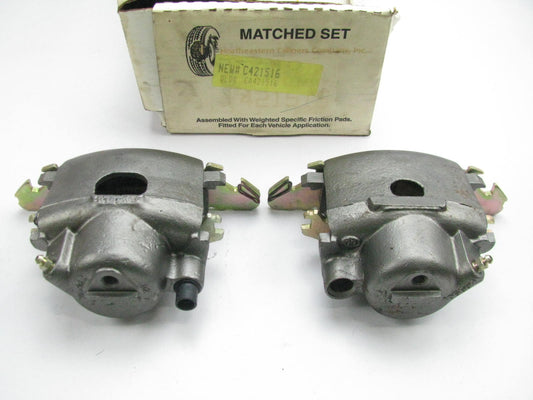 REMAN. Northeastern C421516 FRONT Brake Caliper Set