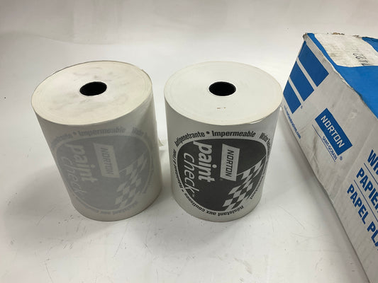Norton 00402 White 6'' X 750' Polycoated Masking Paper, 2 Rolls / Box