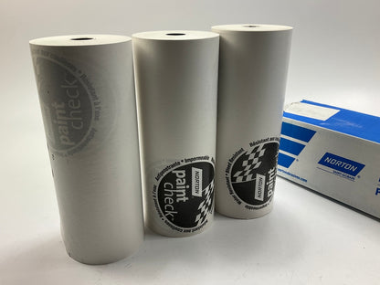 Norton 00403 White 12'' X 750' Polycoated Masking Paper (3 Rolls, 250 Feet Each)