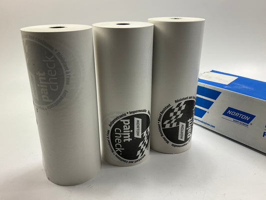 Norton 00403 White 12'' X 750' Polycoated Masking Paper (3 Rolls, 250 Feet Each)