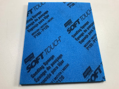 Norton 03074 SoftTouch Medium Grit Sanding Sponge, 4-1/2'' X 5-1/2'', Box Of 20
