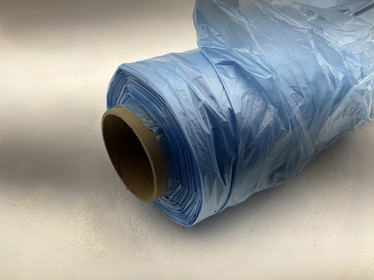 OPENED Norton 03345 16''x350 Feet Paintable Sheeting Blue, Blue Plastic Sheeting