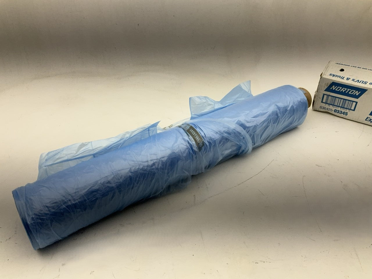 Norton 03345 16'' X 350 Feet Paintable Sheeting Blue, Blue Plastic Sheeting