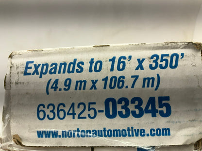 Norton 03345 16'' X 350 Feet Paintable Sheeting Blue, Blue Plastic Sheeting